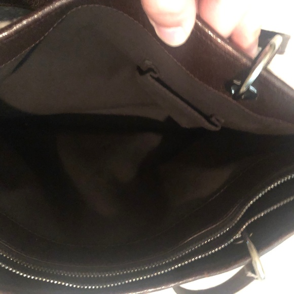 Gucci GG Canvas Leather Tote Bag - Picture 5 of 7